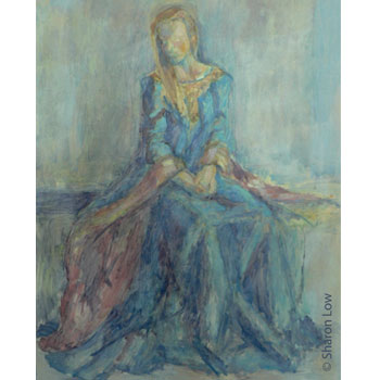 Study for Princess Lucy - Oil sketch on paper by Sharon Low