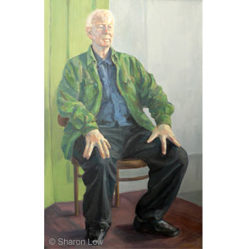 The Actor (Jeremy Wilkin) - Oil on canvas by Sharon Low
