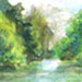 Battersea Park sketch (I) - Watercolour on paper by Sharon Low